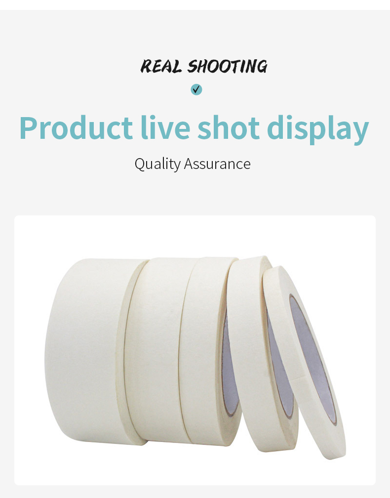 Custom Size  Strong Adhesive Auto Refinish Paint No Glue Left  Masking  Painters Tape details