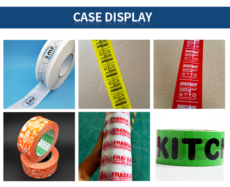 Custom Printed clear Plastic Wrap Tapes with logo Shipping Box Packaging Tape manufacture
