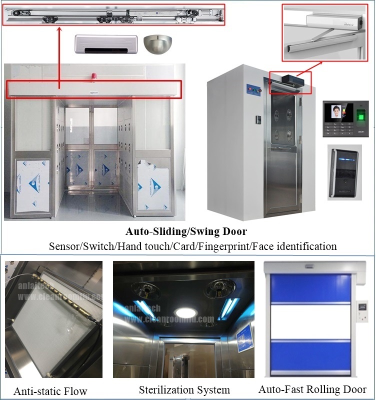 Custom air Purifier air Shower with Automatic Fast Rolling Door manufacture
