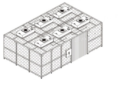 Modular PVC Vinyl Soft Wall Cleanroom Enclosure Cabin Portable Prefabricated Clean Booth Clean Room factory