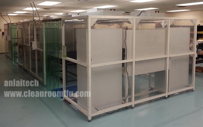Modular PVC Vinyl Soft Wall Cleanroom Enclosure Cabin Portable Prefabricated Clean Booth Clean Room factory