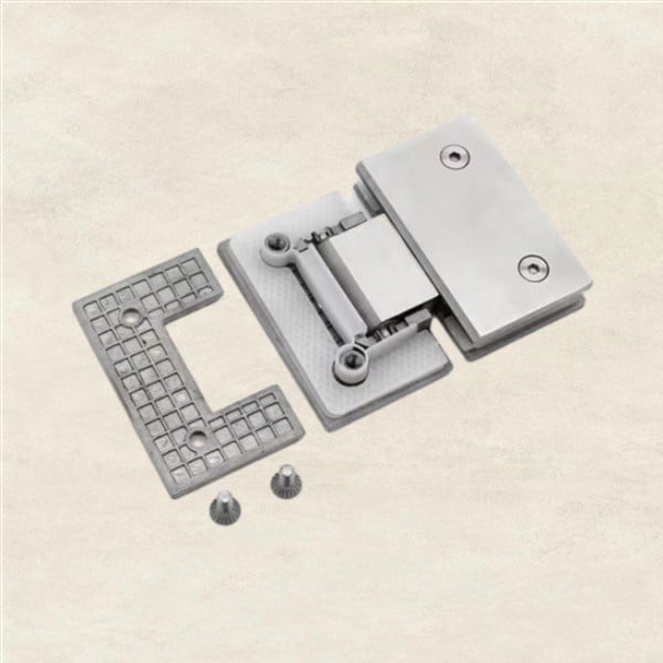 Top pivot patch fitting provides smooth and effortless door operation.