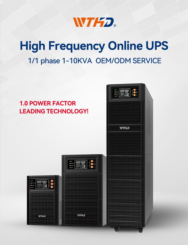 3kva 3000w Online Ups 3kw Home Lcd Display 110vac 220vac High Frequency Online Ups for External Battery details