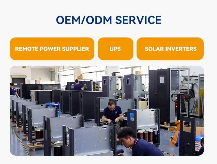 Industrial Uninterrupted Power Supply Three 3 Phase UPS 200KVA/160KW 200KW Online Low Frequency Uninterruptible UPS factory