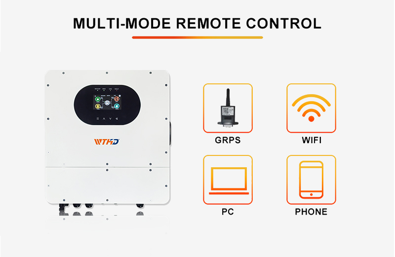 product wthd single phase ip65 hybrid solar inverter 6kw 230vac mppt wifi 48v battery 97 efficiency parallel home energy system 5 year-15