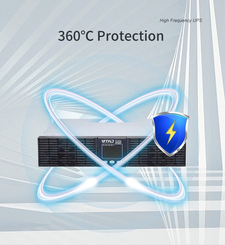 High Frequency Online Rack Mount Ups 1KVA 2KVA 3KVA 6KVA 10KVA Ups Backup Power Supply for Pc supplier