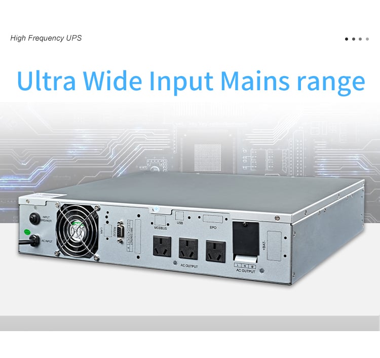 High Frequency Rack Mounted UPS Power Online Three Phase UPS WTHD Supplies manufacture