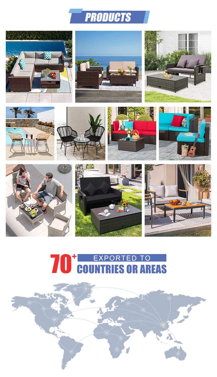 product best seller outdoor conversational furniture set wicker sectional sofas patio rattan set-5