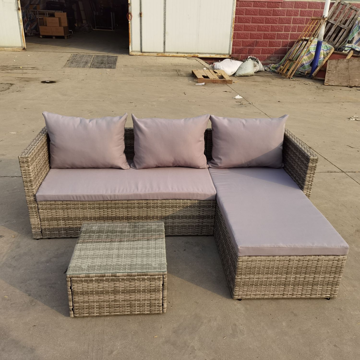 product classic modern rattan outdoor sofa lounger economical iron frame furniture for garden hotels and malls-5