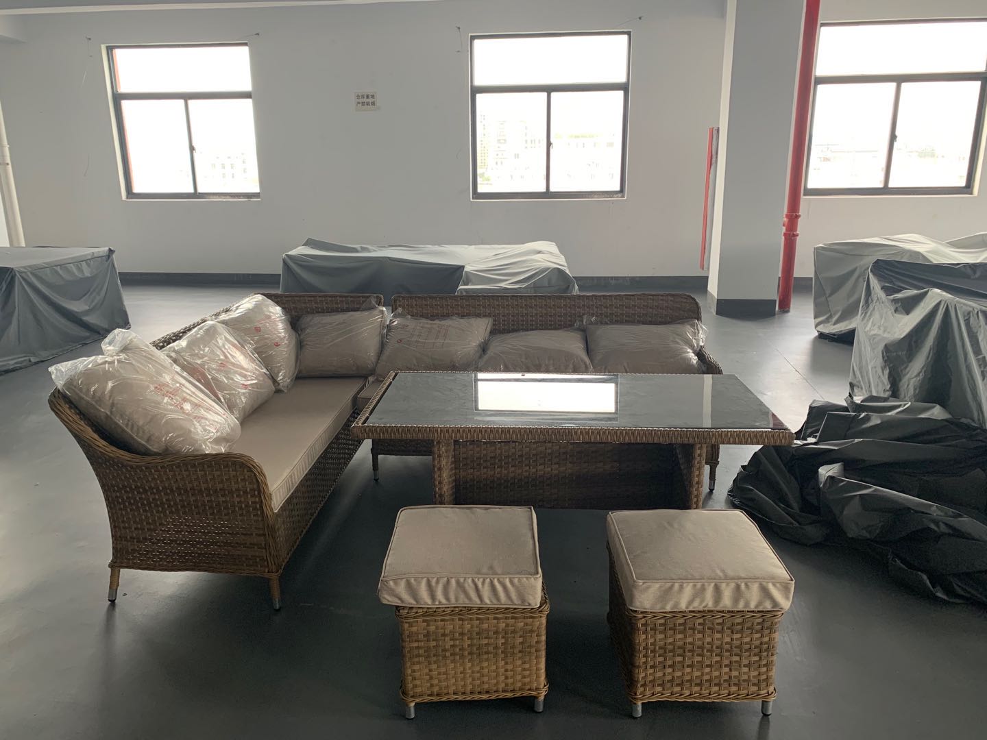 product sofa set leisure comfortable outdoor rattan chair seat coffee table causal table sets-8