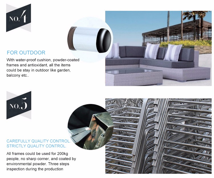 product 5pcs corner sofa sets garden sets rattan luxury outdoor garden aluminum sofa set furniture-3