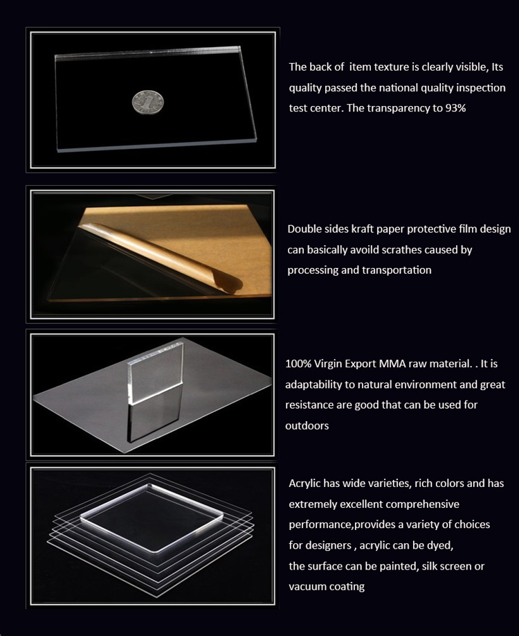 Transparent Plexiglass Cast Acrylic Sheet factory