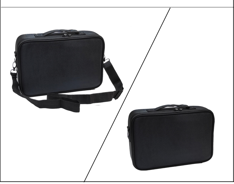 Wholesale Large Waterproof Hard Shell Eva Makeup Bag Organizer Travel Cosmetic Case Nylon Hardcover Makeup Storage Box supplier