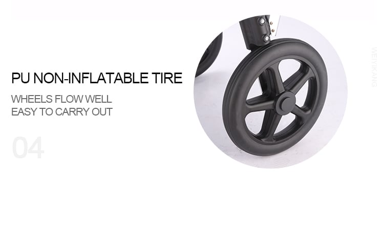 Commode Chair with 12-Inch Rear Wheels – KDB699B details