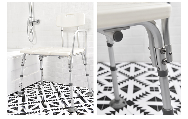 Foldable Shower Chair with Extended Seat Panel-KDBWG799L manufacture