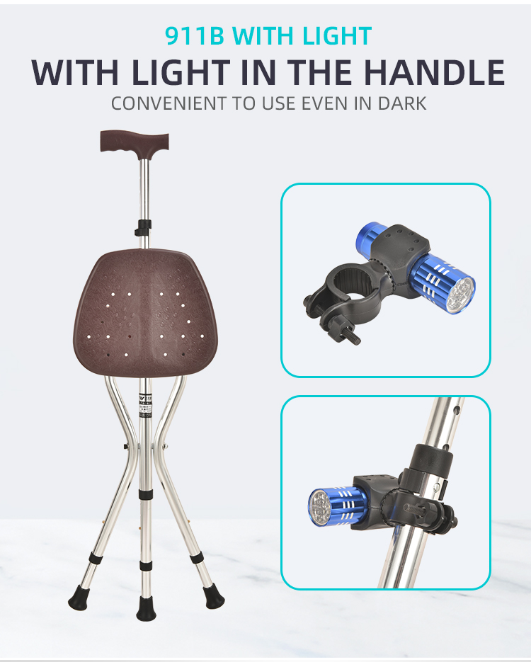 Folding Cane Seat with Adjustable Height-KDB911A manufacture