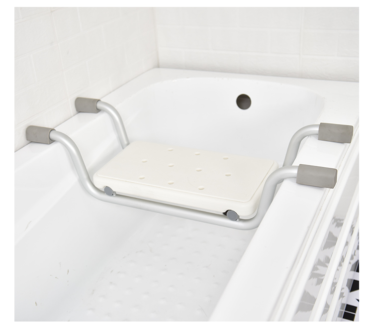 Wholesale Aluminum Elderly Bathing Bathtub Chair Seat with Comfortable Cushion Multifunctional Bath Stool details