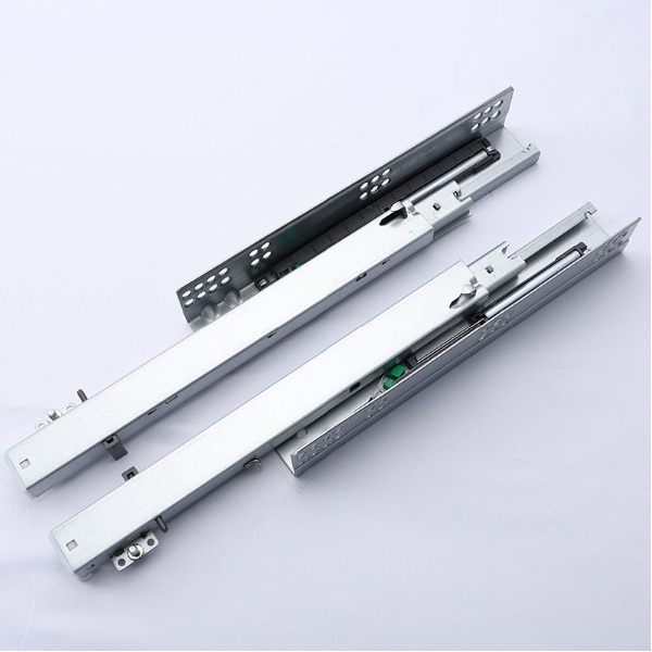 Whisper-quiet operation of our concealed undermount drawer runners