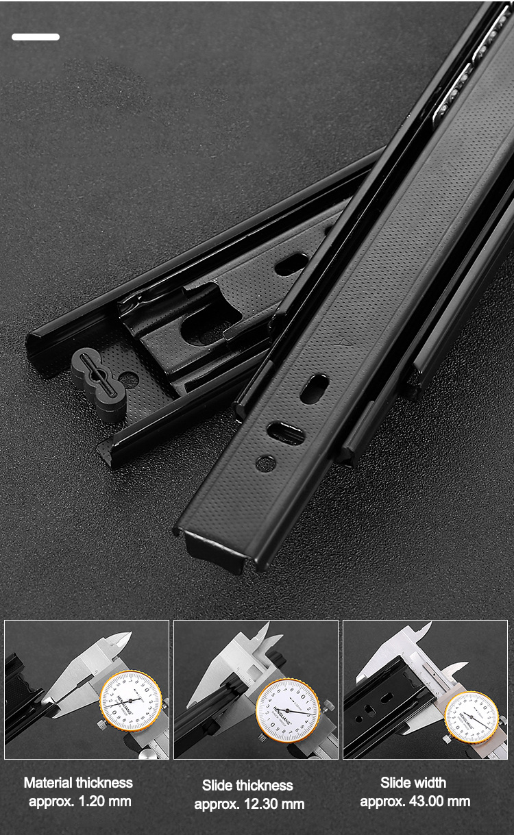 YUXING Ball Bearing Sliding Drawer Heavy Duty Soft Close Telescopic Channel Full Extension Drawer Slide for Kitchen supplier