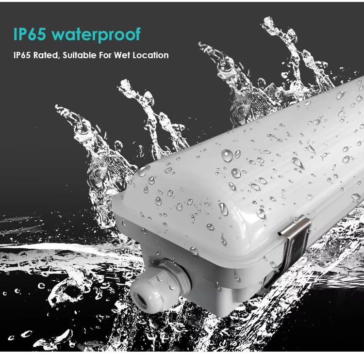 Industrial Warehouse Workshop Dimming Vapor Tri Proof Light Waterproof Ip65 4ft 8ft Pc Housing Led Tri-Proof Light supplier