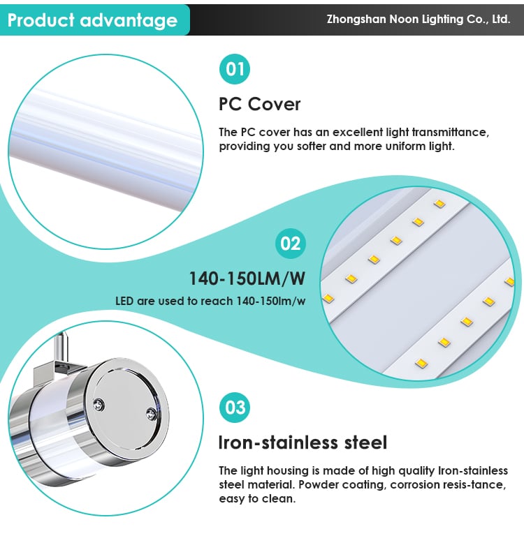 Custom High Quality Triproof Lamp Decorative Suspended Mounted Cct Selectable 2ft 3ft 4ft Tri-Proof Led Ceiling Light factory