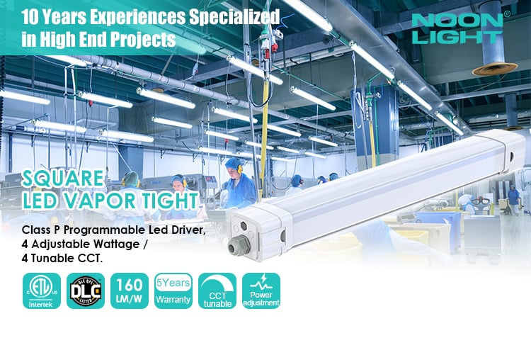 Hot Sale Commercial Integrated Led Tube Light Parking Lot Warehouse Lighting Power Adjustment Led Tri Proof Light factory
