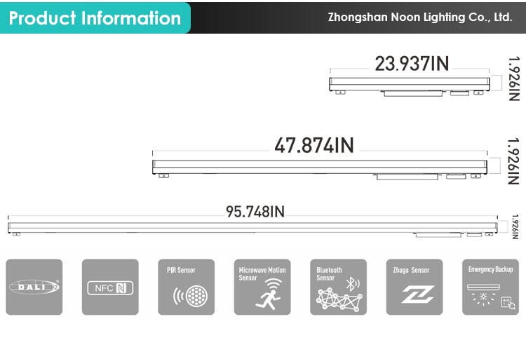 Guangdong 4ft 8ft Dali Dimmable LED Lighting Fixtures Recessed Linear Light Retrofit Linear Fixture for Commercial Office manufacture