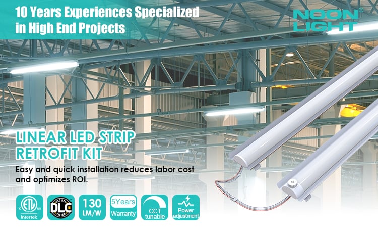 Guangdong 4ft 8ft Dali Dimmable LED Lighting Fixtures Recessed Linear Light Retrofit Linear Fixture for Commercial Office factory