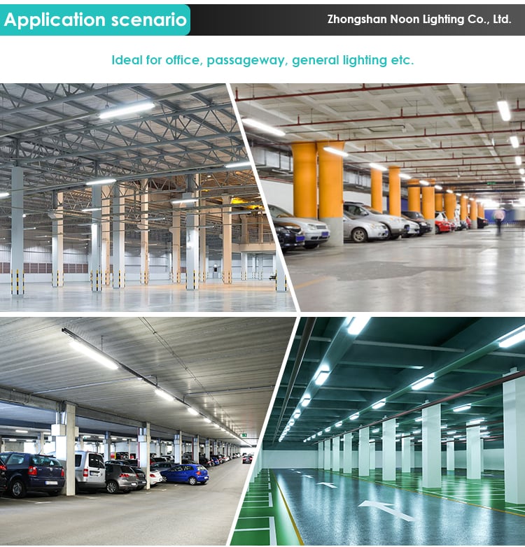 Industrial Warehouse Workshop Dimming Vapor Tri Proof Light Waterproof Ip65 4ft 8ft Pc Housing Led Tri-Proof Light factory