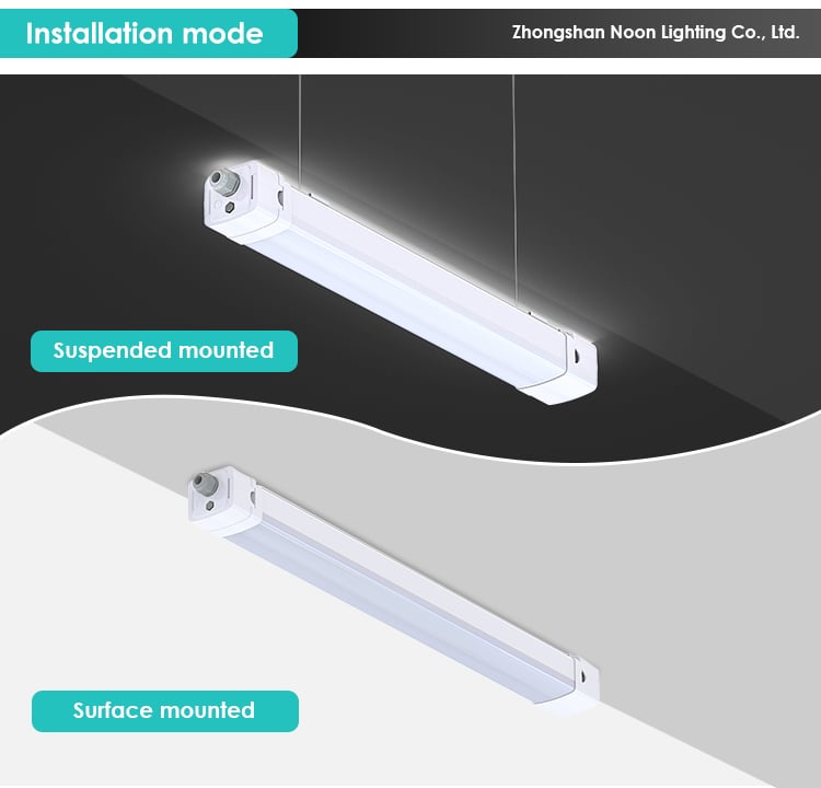 Hot Sale Commercial Integrated Led Tube Light Parking Lot Warehouse Lighting Power Adjustment Led Tri Proof Light manufacture