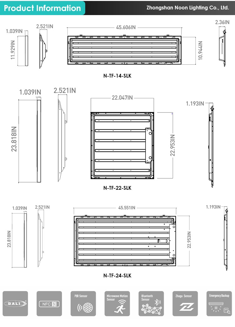 Shenzhen Factory ETL DLC 2x4 Flat Panel Lamp Dali Dimmable Power Selectable Surface Mount Led Panel Retrofit Kit details