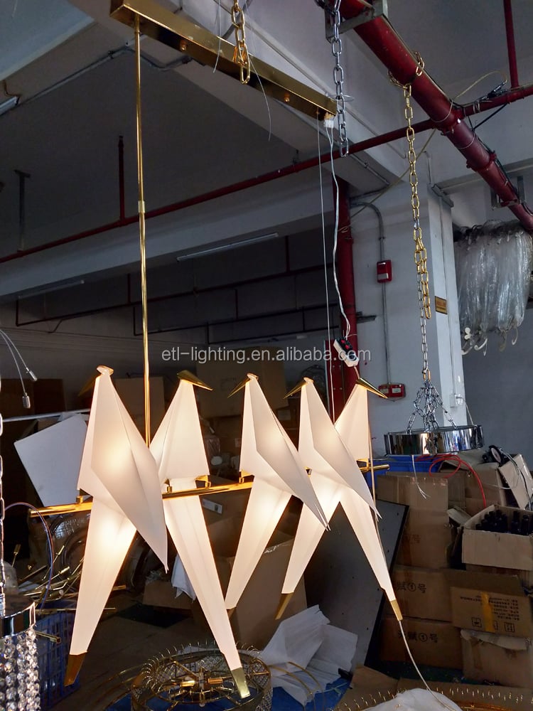 Modern Acrylic Bird Lampshade Pendant Chandelier Light Bird Fairy LED Pendant Lights For Restaurant supplier