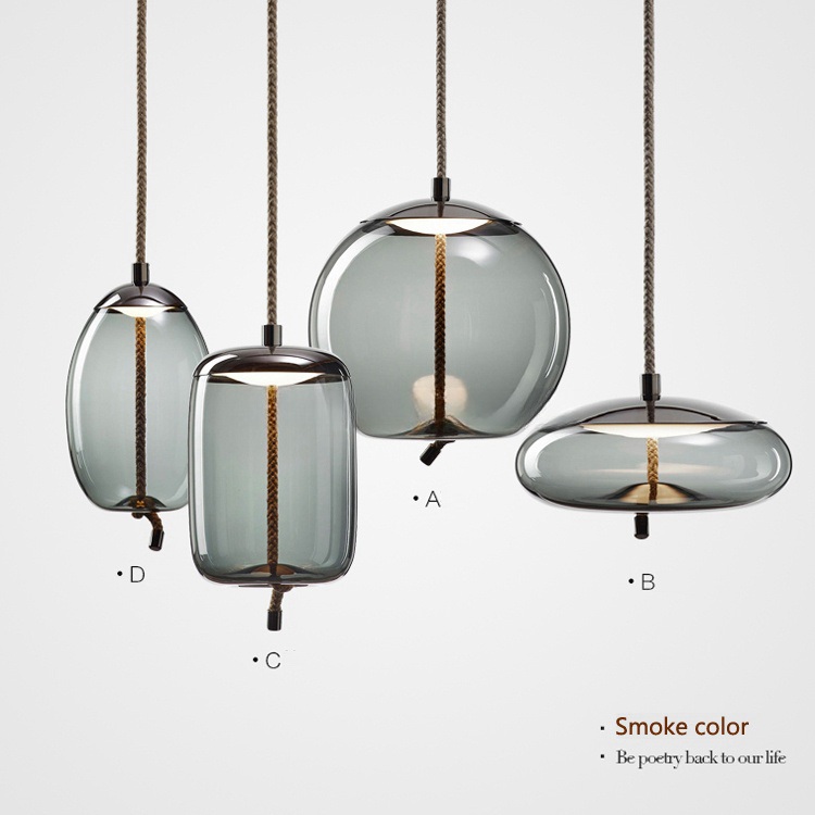 Stock Lamps Post Modern Suspension Lamp Decorative Indoor Led Glass Chandelier Pendant Lamp details