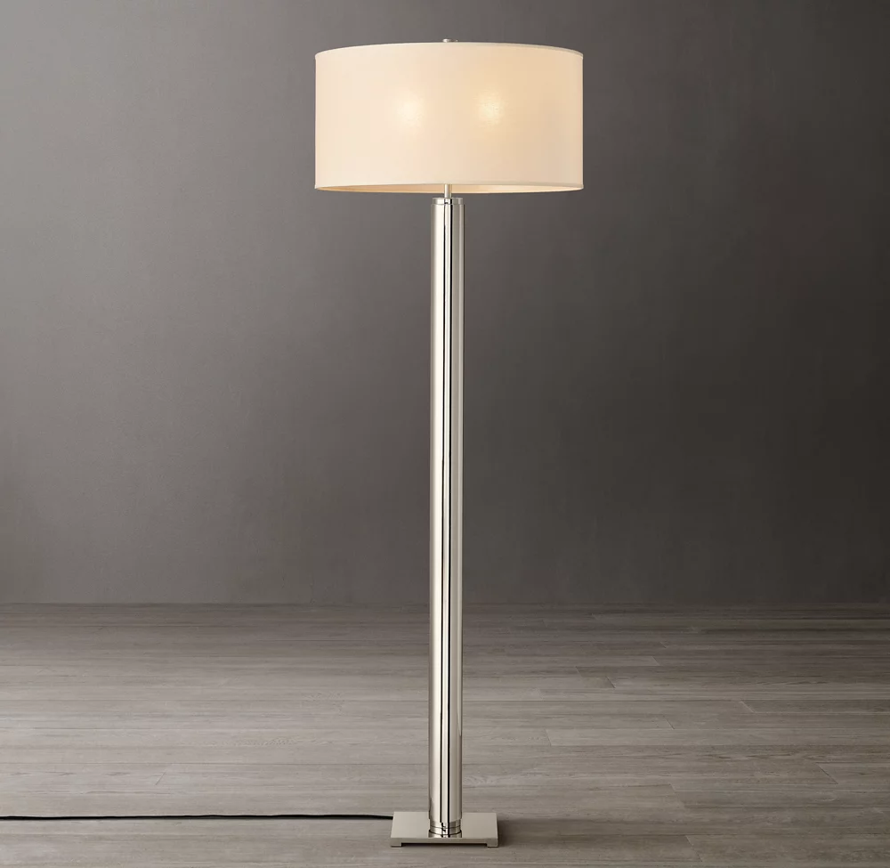 Luxury Hotel Villa Classic Metal Floor Light Living Room Decor Copper Standing Floor Lamp factory