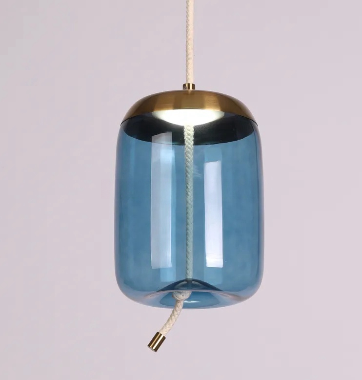 Stock Lamps Post Modern Suspension Lamp Decorative Indoor Led Glass Chandelier Pendant Lamp manufacture