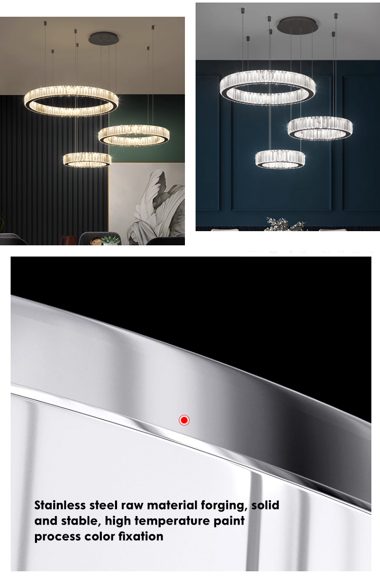 Living Room Morden Simple Atmosphere Creative Bedroom Ring New Restaurant Chandelier supplier