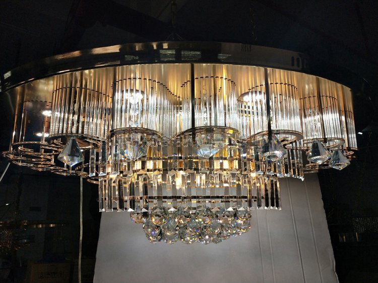 Luxury Large Gold Crystal Chandelier Ceiling Light For Hotel Villa Living Room supplier