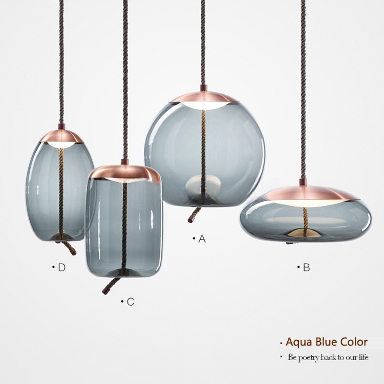 Stock Lamps Post Modern Suspension Lamp Decorative Indoor Led Glass Chandelier Pendant Lamp supplier