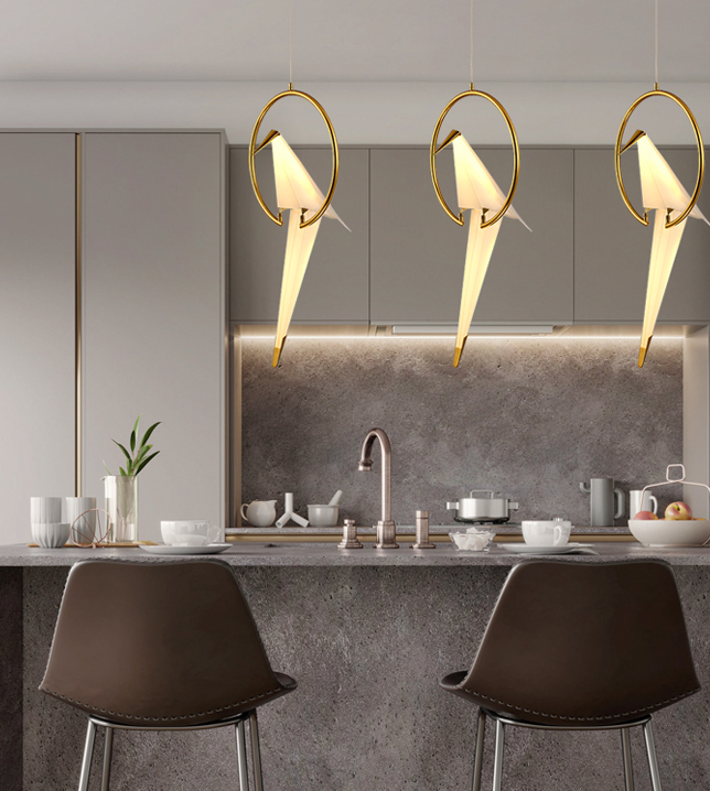 Fancy Metal Base Indoor Lighting Standing Floor Lamp With Bird Shade details
