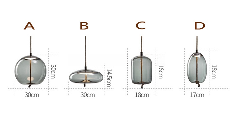 Stock Lamps Post Modern Suspension Lamp Decorative Indoor Led Glass Chandelier Pendant Lamp details