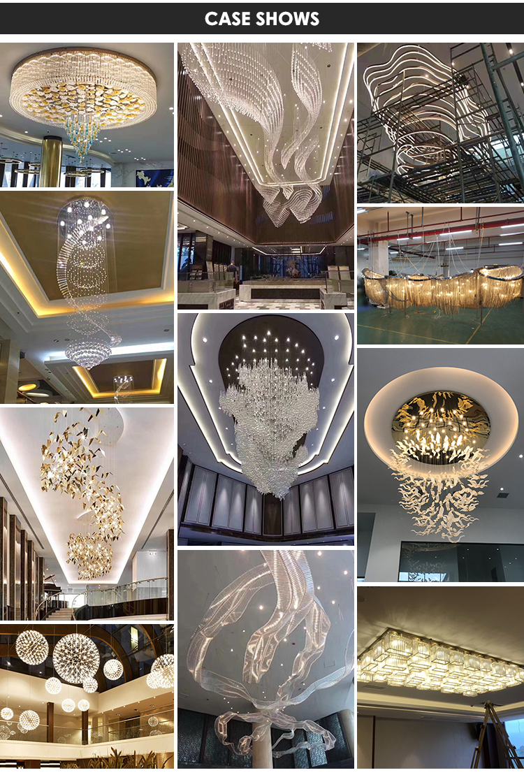 Professional Factory Decor Villa Business Center Modern Hotel Led Chandelier Light manufacture