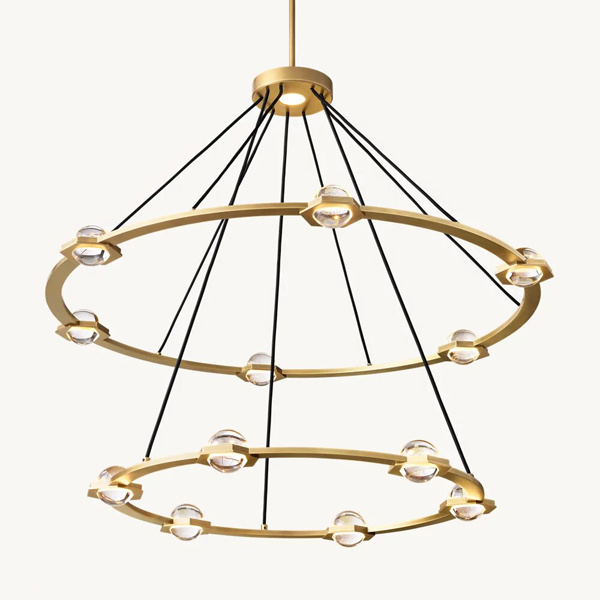 Crea un'atmosfera accogliente e invitante nel tuo soggiorno con un lampadario alla moda.