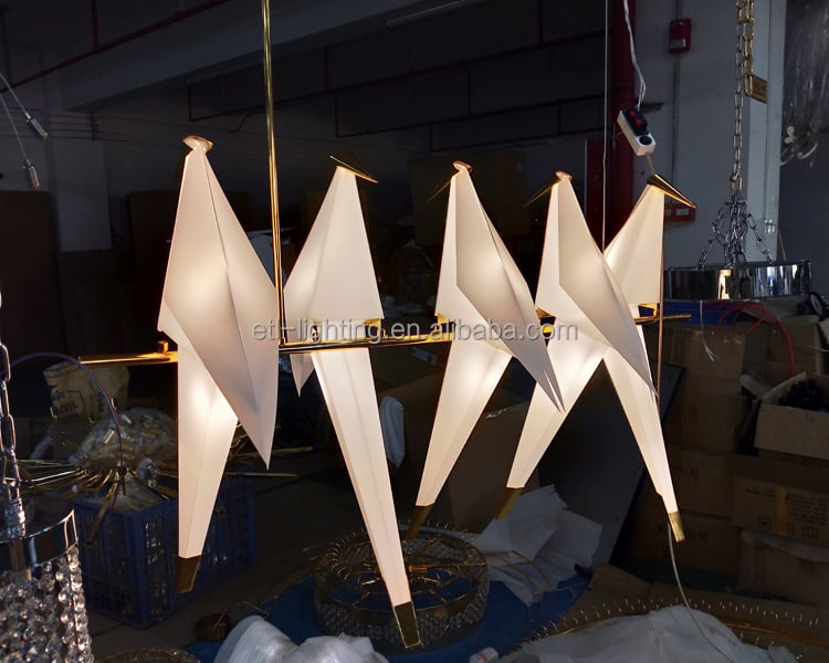 Modern Acrylic Bird Lampshade Pendant Chandelier Light Bird Fairy LED Pendant Lights For Restaurant manufacture
