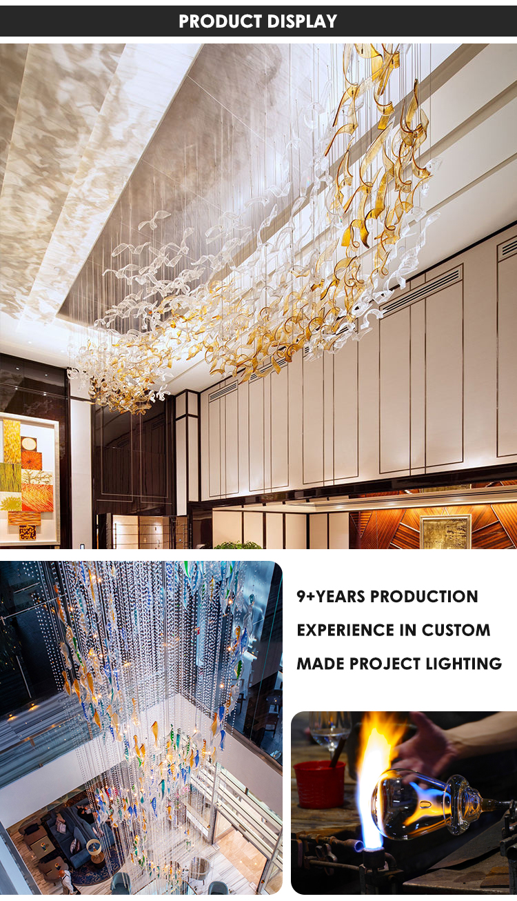 Professional Factory Decor Villa Business Center Modern Hotel Led Chandelier Light manufacture