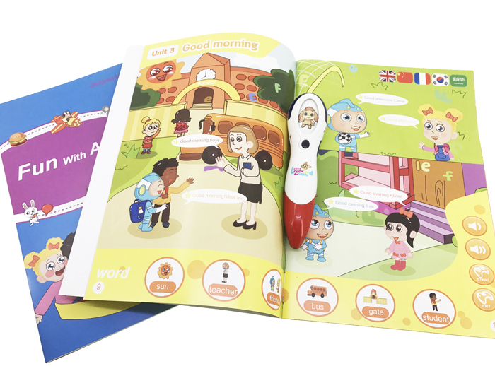 Custom Children English Activity Books Christmas Gift Talking Toys for Kids