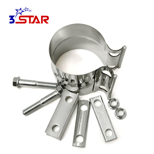 Upgrading to high-quality stainless steel exhaust clamps for improved durability and performance.