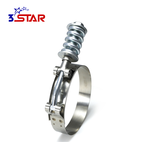 Easily adjust tension with convenient stainless steel spring clamps