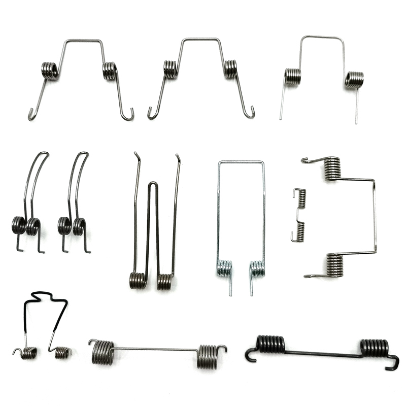 304 Stainless Steel Buckle Double Torsion Spring 90/180 Degree With Special Shaped Hook Clamp Industrial Coil Style factory