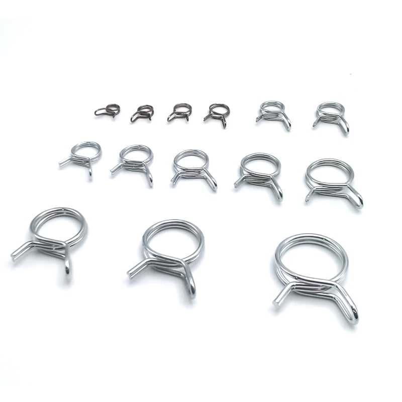 Hongsheng Stainless Steel Forming Coil Single Wire Torsion Spring Type Ring Hose Clamp for Fuel Line manufacture