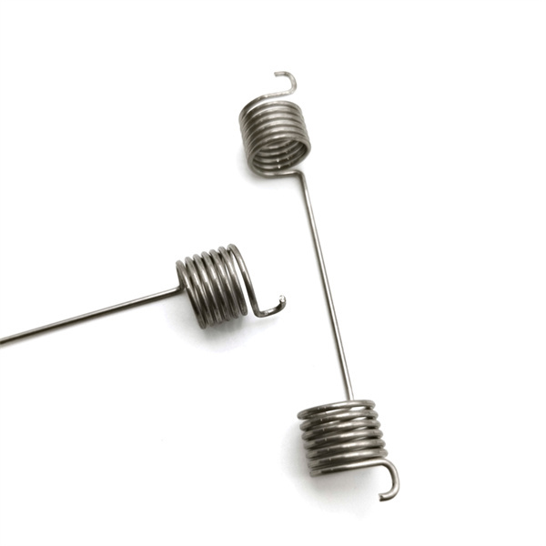 How do double torsion springs work in mechanical applications?
